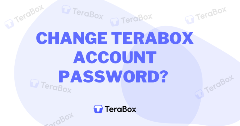 How To Change Terabox Account Password?